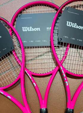 26新款代购Wilson Burn V6 105 S威尔胜限定款霓虹粉网球拍265克