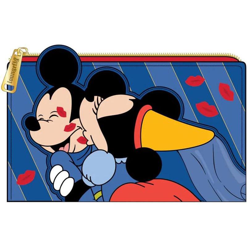 代购Loungefly女士迪士尼钱包多卡位收纳硬币隔层透明证件槽