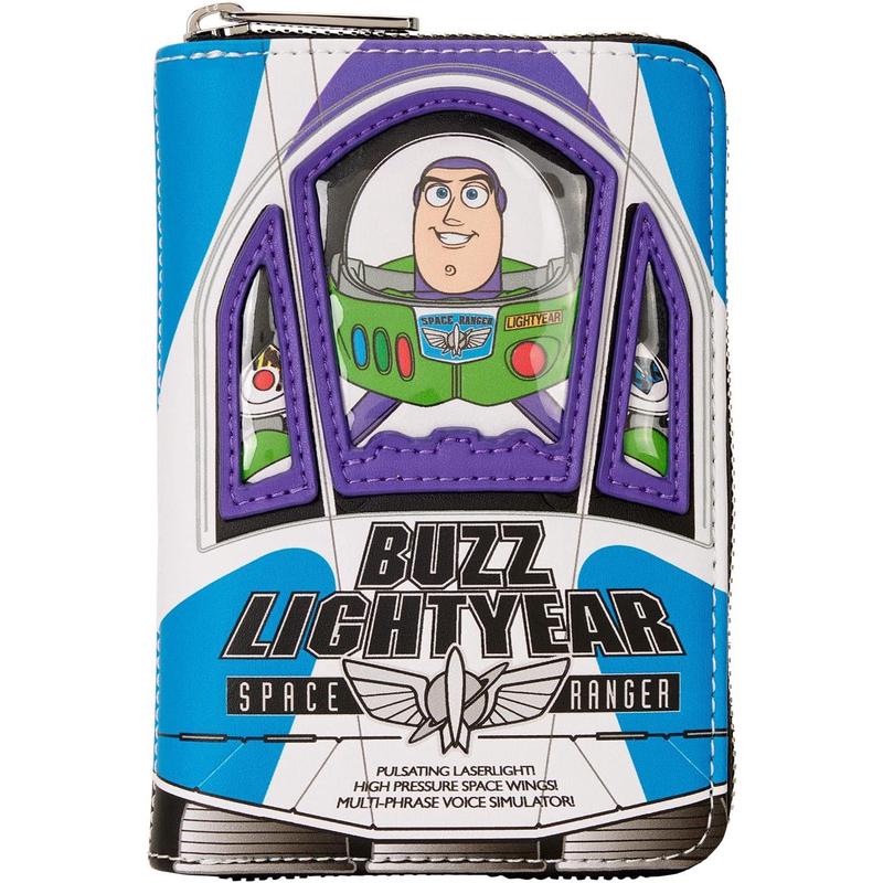 代购Loungefly女士玩具总动员钱包拉链闭合多卡位收纳透明ID插槽