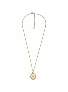 代购Fossil/化石金色女士百搭时尚项链cm一链多戴优雅锁骨链