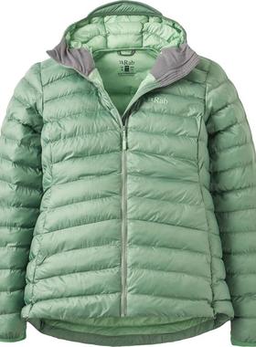 代购rab女士羽绒服保暖时尚防风轻量外套连帽长袖户外夹克Cirrus