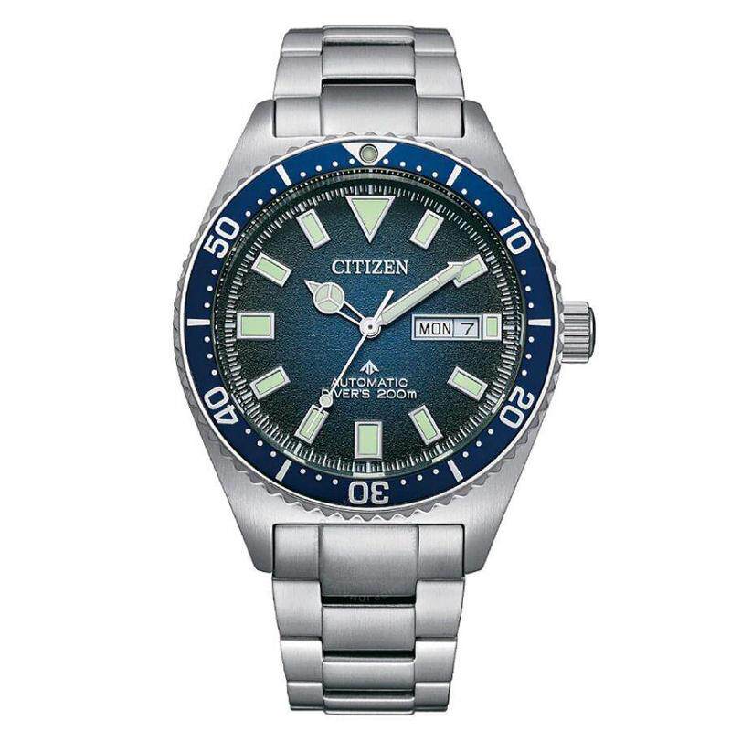 citizen 西铁城正品欧美代购手表男表银色钢带 promaster 机械表