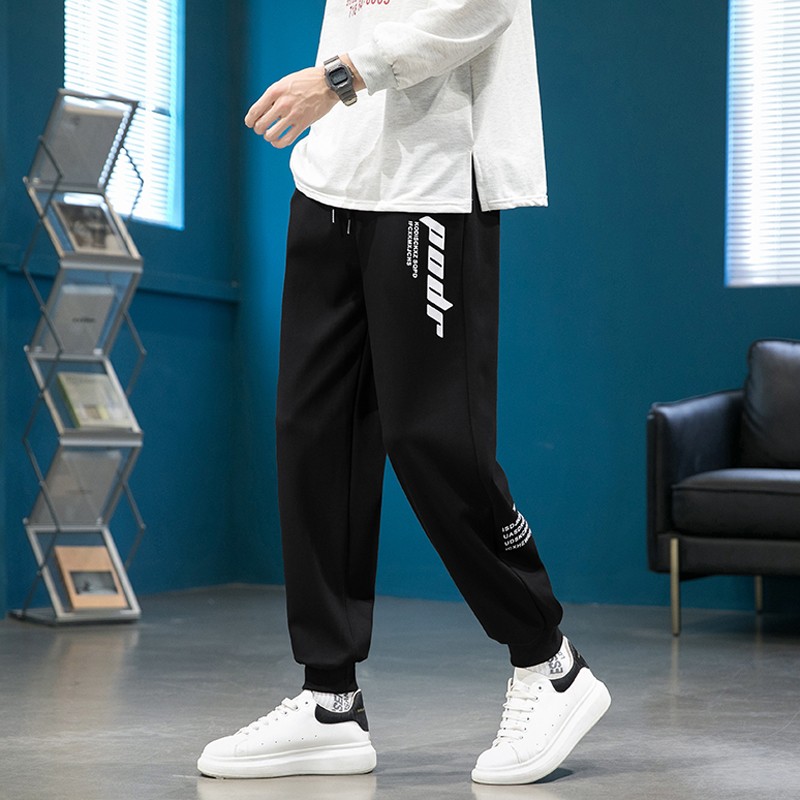 春秋13青少年14男孩运动休闲15初中学生16岁大童纯棉卫裤男款以純