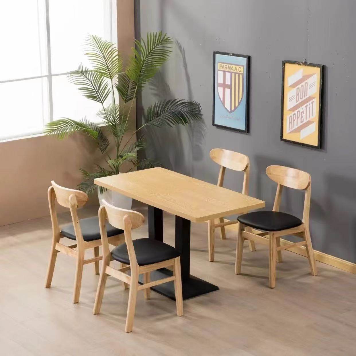 实木商用餐饮店餐厅桌子甜品小吃烧烤饭店奶茶火锅店快餐桌椅组合,商业/办公家具,食堂餐桌椅,淘宝优惠券,粉丝福利购,淘宝优惠卷