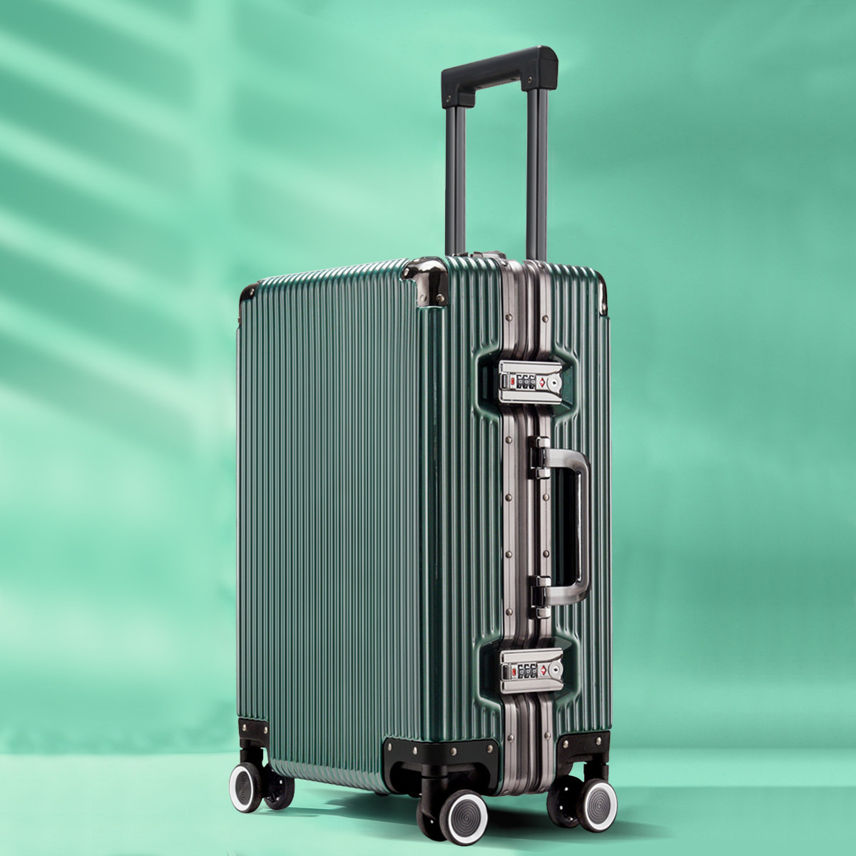 行李箱大容量男女小型20寸旅行箱24密码登机万向轮铝框学生拉杆箱