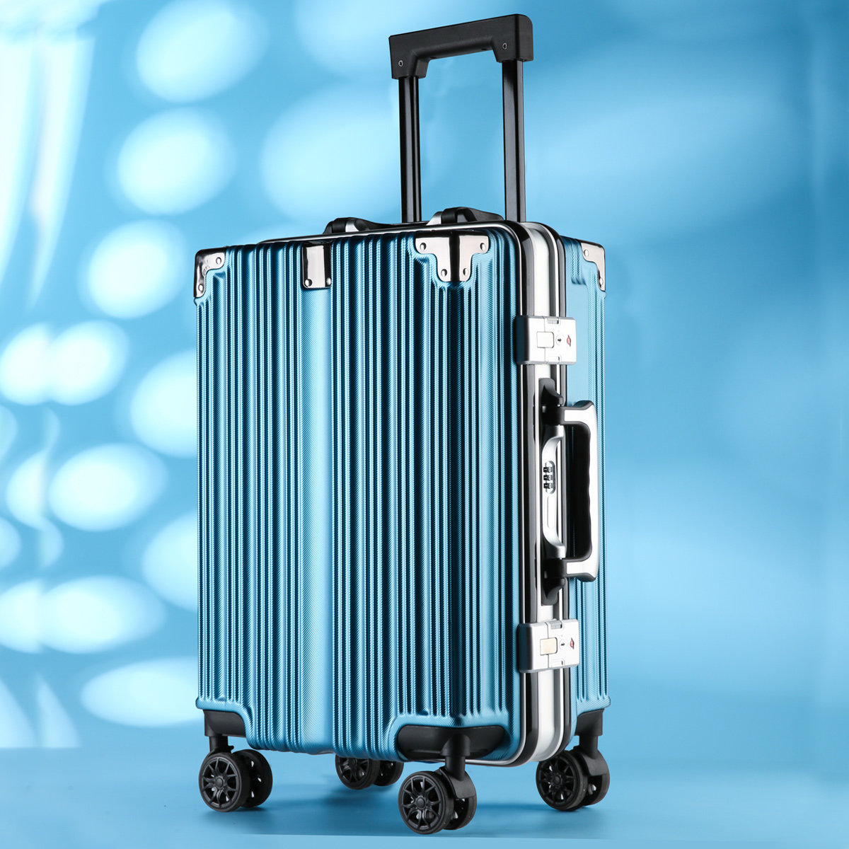 行李箱大容量24寸潮男铝框拉杆箱万向轮学生旅行箱20女密码登机箱