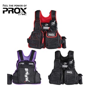 日本PROX普罗克斯马甲船用矶钓路亚背心大浮力多功能钓鱼服救生衣
