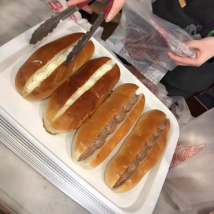 北京崇文门新侨三宝乐奶油条巧克力条面包木糖醇纯面包即食