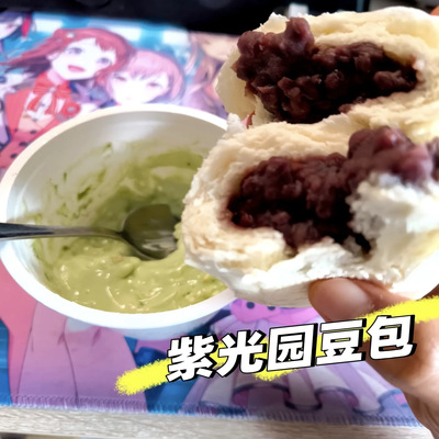 紫光园门店手工红豆豆沙包包子馍馒头早餐面点老式营养面食袋装