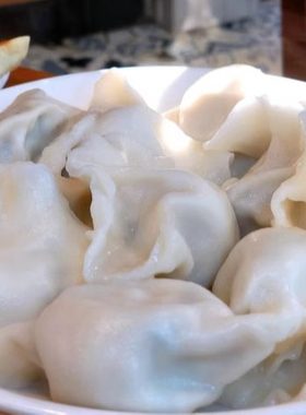 北京金谷园饺子馆北邮总店 鲅鱼素馅鸡蛋水饺 面食熟保质期5天