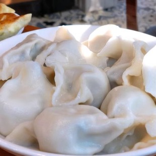 北京金谷园饺子馆北邮总店 鲅鱼素馅鸡蛋水饺 面食熟保质期5天