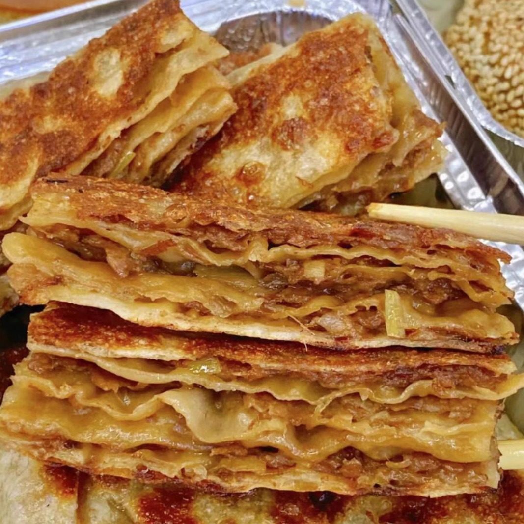 北京三祥包子老北京千层肉饼猪肉大葱熟食即食冯怀申大师亲自指导