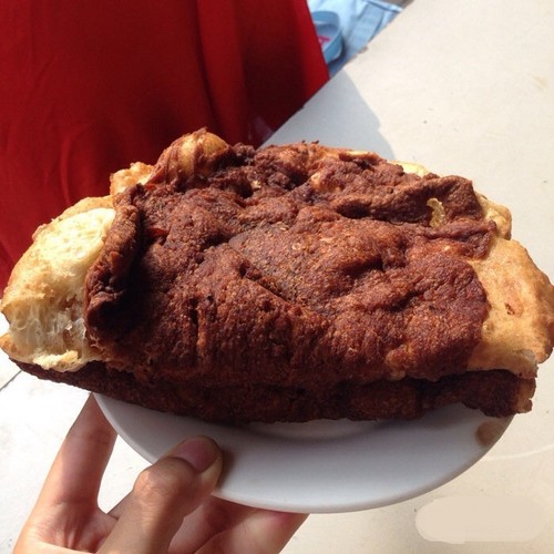 网红早餐黑窑厂街北京糖油饼点心
