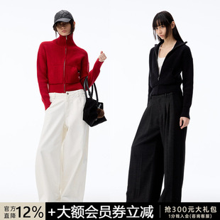 WOMEN 针织开衫 坑条短毛衣 合体微修身 高克重粗坑条肌理 JCAESAR