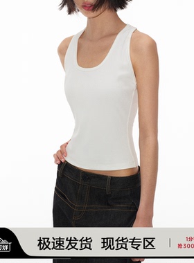 JCAESAR TANK TOP 工字背心 高织数坑条面料 合体剪裁 u型领 透气
