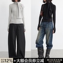 WOMEN 领口系带卫衣 围巾打底衫 优可丝棉 多色 半指长袖 JCAESAR