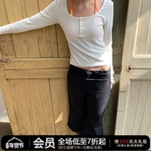 羊绒混纺打底衫 WOMEN半圆亨利领长袖 新年入春 JCAESAR