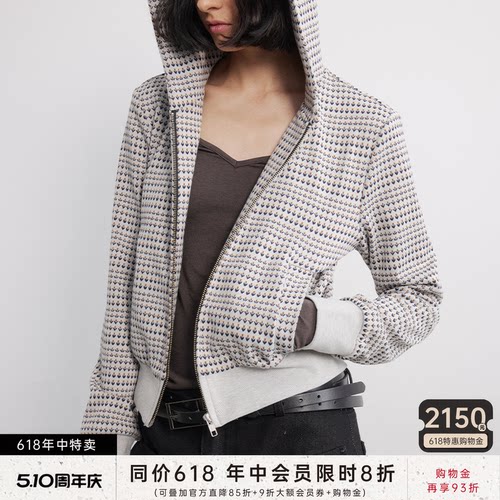 JCAESAR小花连帽卫衣