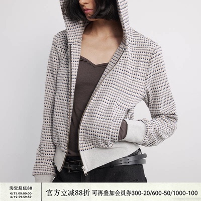 JCAESAR小花连帽卫衣