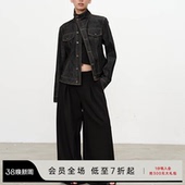 12oz丹宁 斜门襟收腰原牛夹克 挺阔有型牛仔外套秋 WOMEN JCAESAR