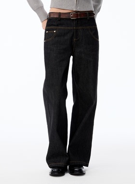 JCAESAR WOMEN 直筒原牛 进口面料12OZ 水洗工艺 挺阔质感牛仔裤