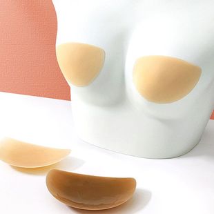 半月形固态硅胶乳贴防凸点乳晕贴超薄nipple cover礼服隐形胸贴