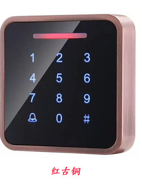 金属触摸刷卡密码门禁一体机IDWG读卡器 M5背光自动门系统家用机