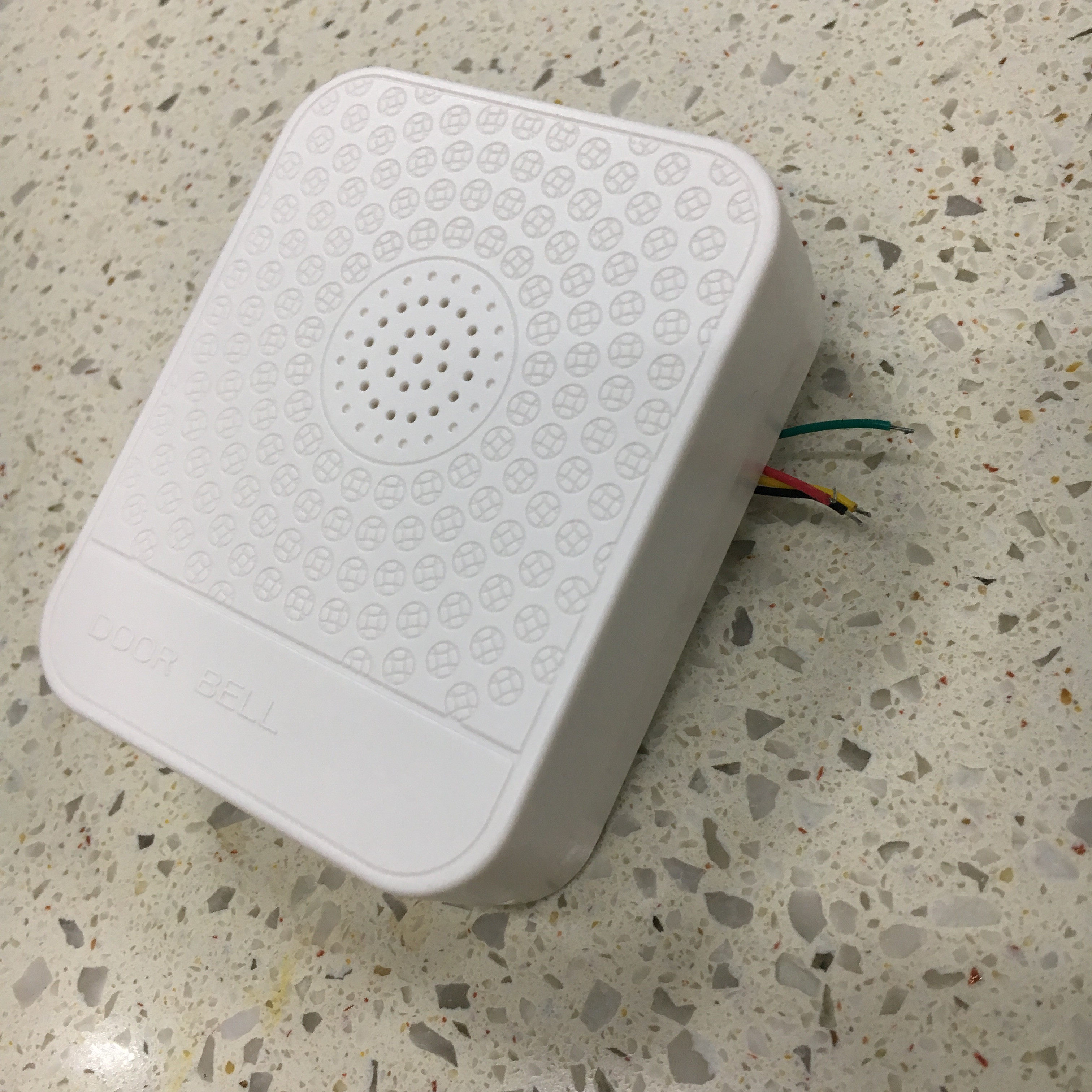 新款有线门铃喇叭dc12v四线门禁机配套专用小门铃 叮咚短接白色