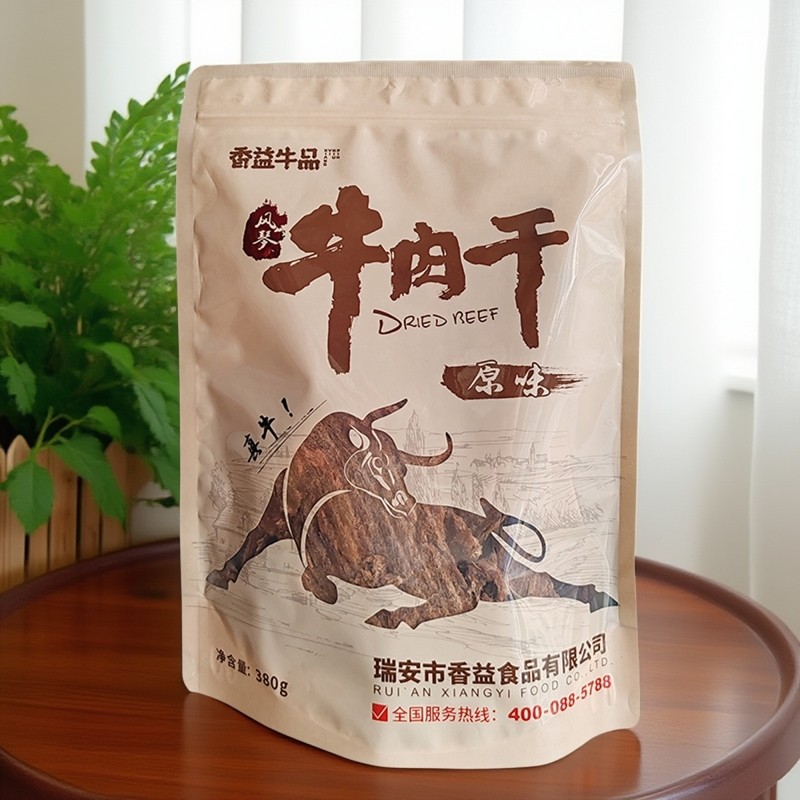 香益牛品风琴手撕牛肉干袋装温州特产湖岭牛肉干线下商超同款产品