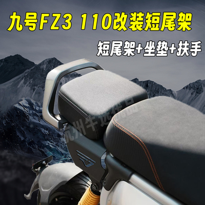 适配九号FZ3短尾后尾架FZ3110载人后坐垫扶手靠背铝合金改装配件