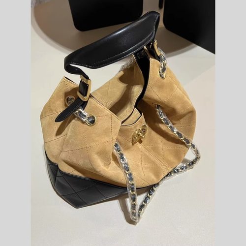 【A57#编码】小香风包包25A系列拼色真皮托特包大容量单肩斜挎包