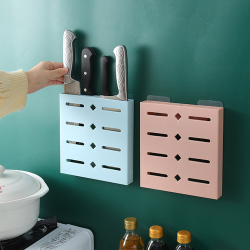 免打孔壁挂式刀具收纳架厨房