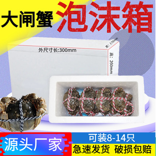 箱 阳澄湖螃蟹礼盒配T套泡沫箱包装 大闸蟹泡沫箱海鲜快递8 12只装
