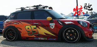 宝马MINI车身拉花 cooper R50/R60/F55/F56通用迷你贴纸雨燕车贴