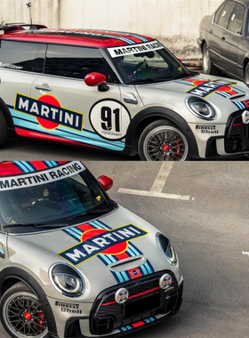 适用于MINIF60 COOERP车贴拉花countryman F56 F55马天尼改装贴纸