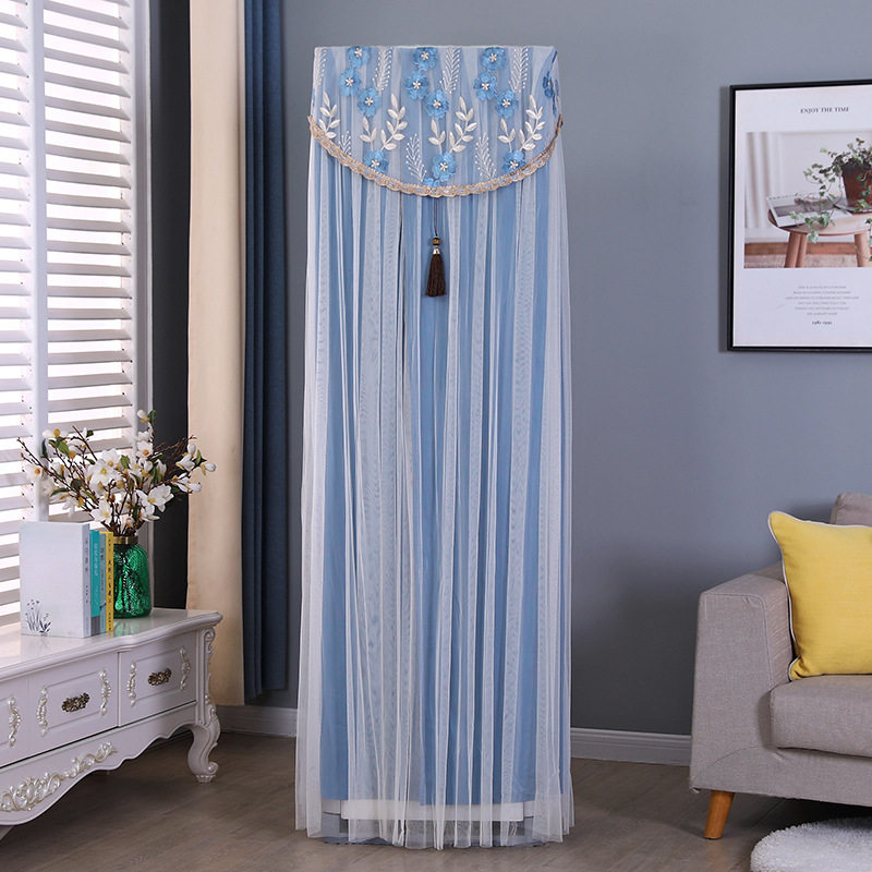 适用于格力美的奥克斯空调方形立式柜机空调罩客厅布艺开机不取