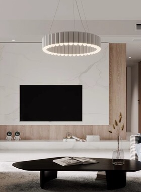 客厅吊灯简约现代圆形餐厅灯北欧设计师创意酒店别墅大平层灯具