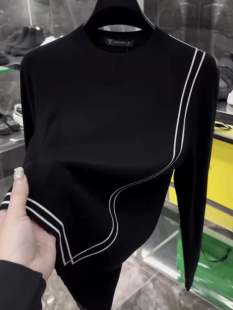 冬季 潮流修身 长袖 2025时尚 弹力圆领线衣欧货气质毛衣潮 针织衫 男士