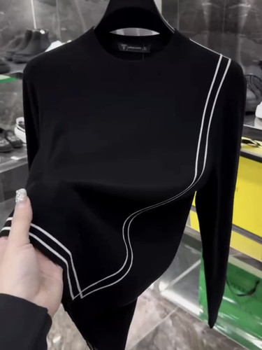 男士冬季长袖针织衫2025时尚潮流