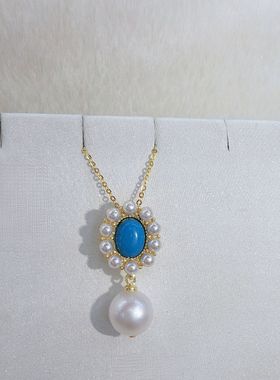 复古风珍珠极光吊坠（不带链子）9-10mm 2659H00DY