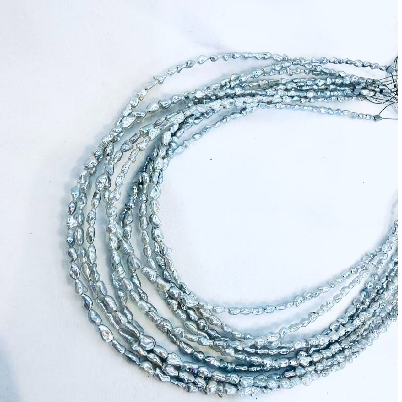 “蓝血”澳白野生KeShi项链 18K 多样性发一 3.5-4.5m 2720H00DY