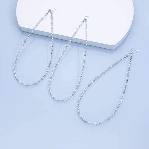 “蓝血”澳白野生KeShi项链18K金多样性发一 3.5-4.5mm 2720H00DY