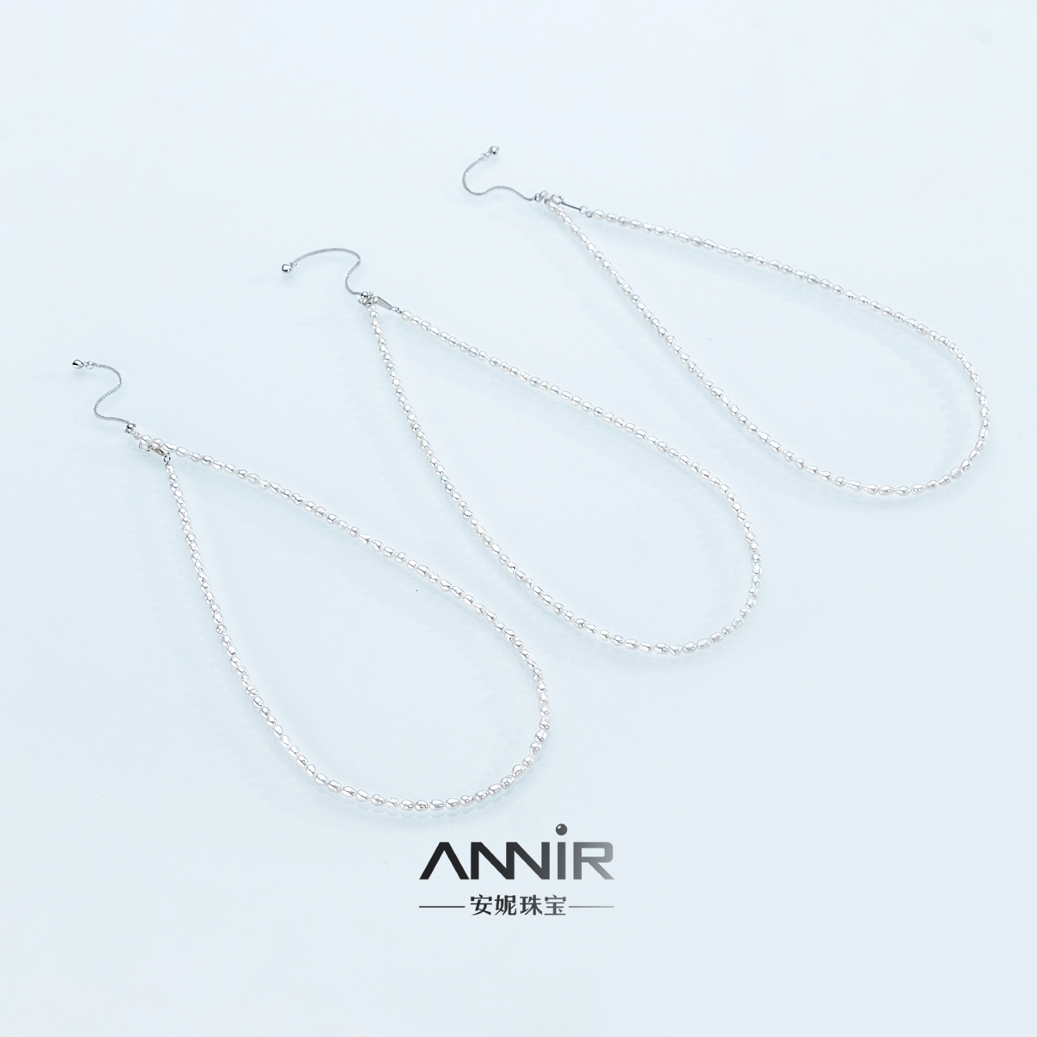 “极光炫”野生keshi项链  3-4mm S925 （多样性发货一1792H00DY