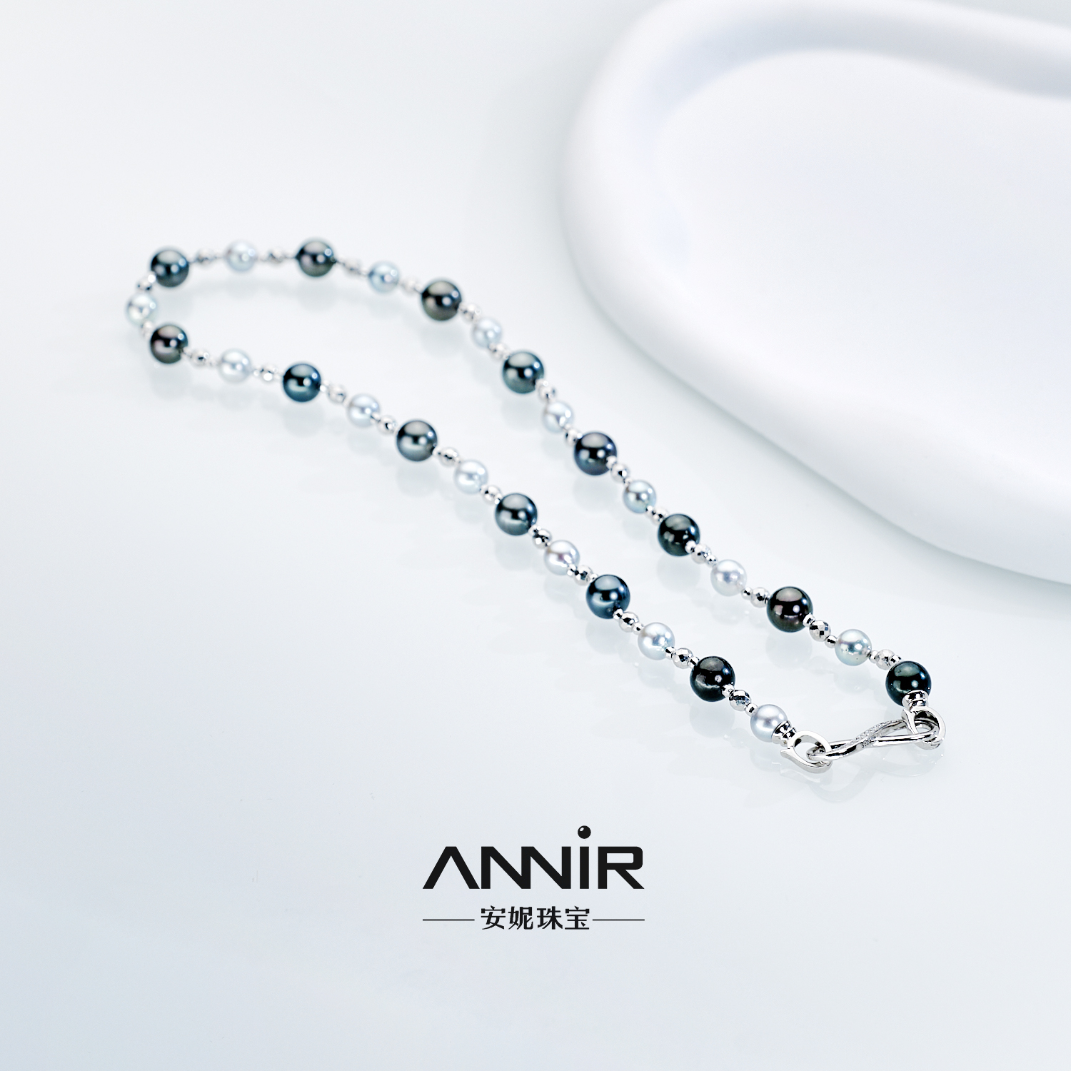 大溪地珍珠项链 6-9mm S925银 960H000DY