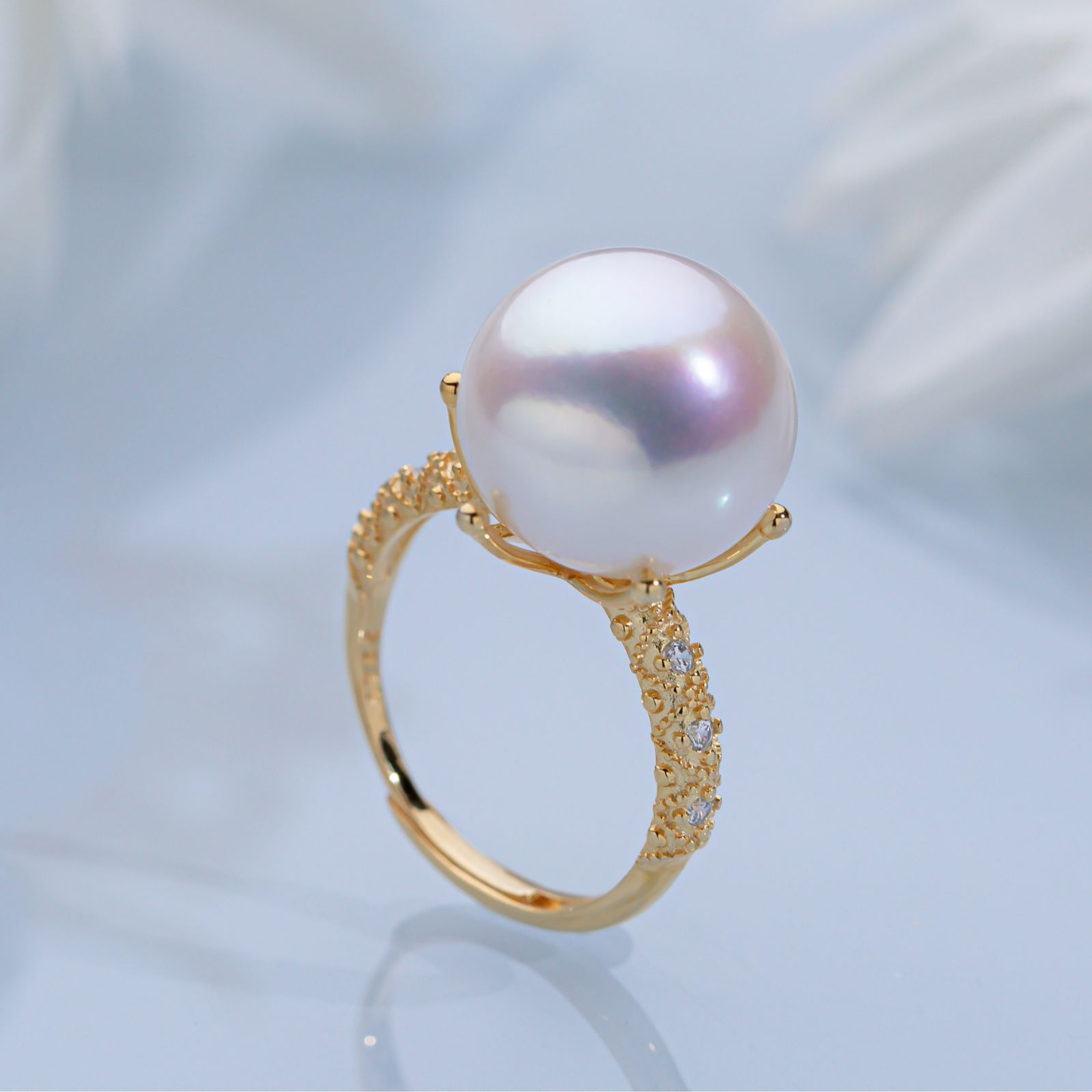 “大六爪”大龙珠珍珠戒指 13-14mm  2688H00DY