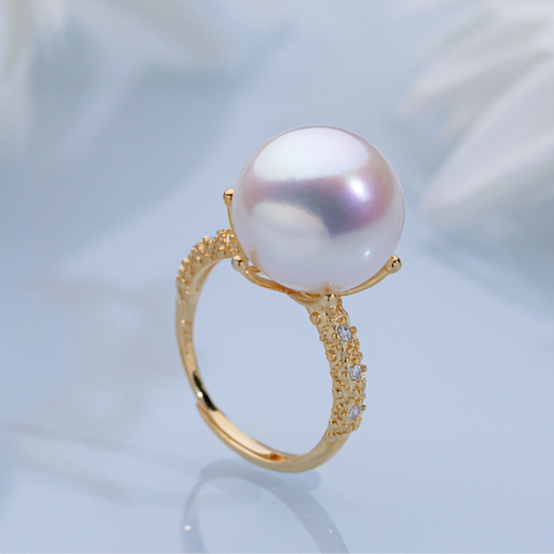 “大六爪”大龙珠珍珠戒指 13-14mm  2688H00DY