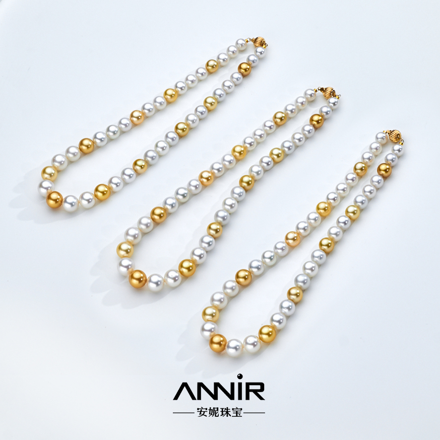 “白金凤凰”海水项链 9-12mm 1147H00DY（多样性发货一）