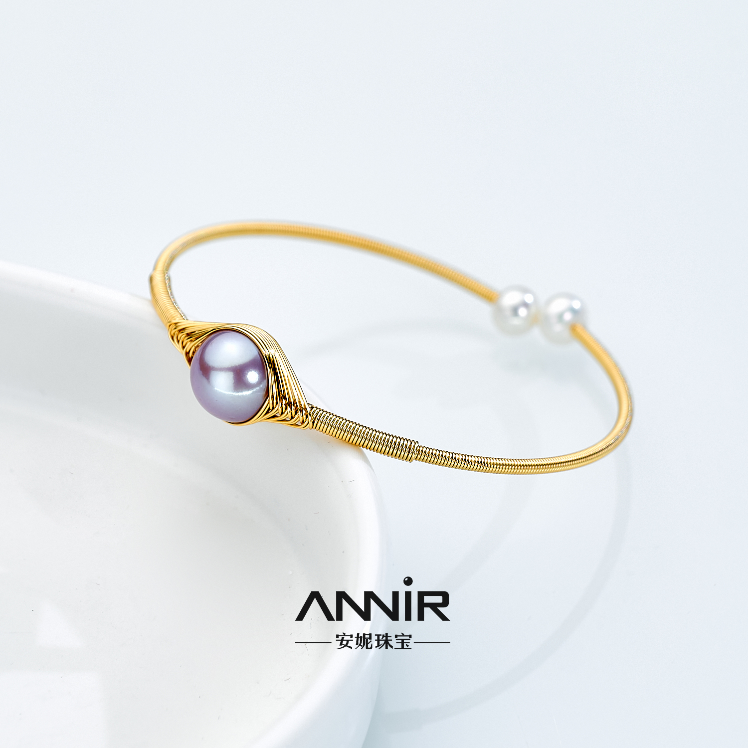 “恶魔之眼”紫珠手镯 原创设计  1024H00DY