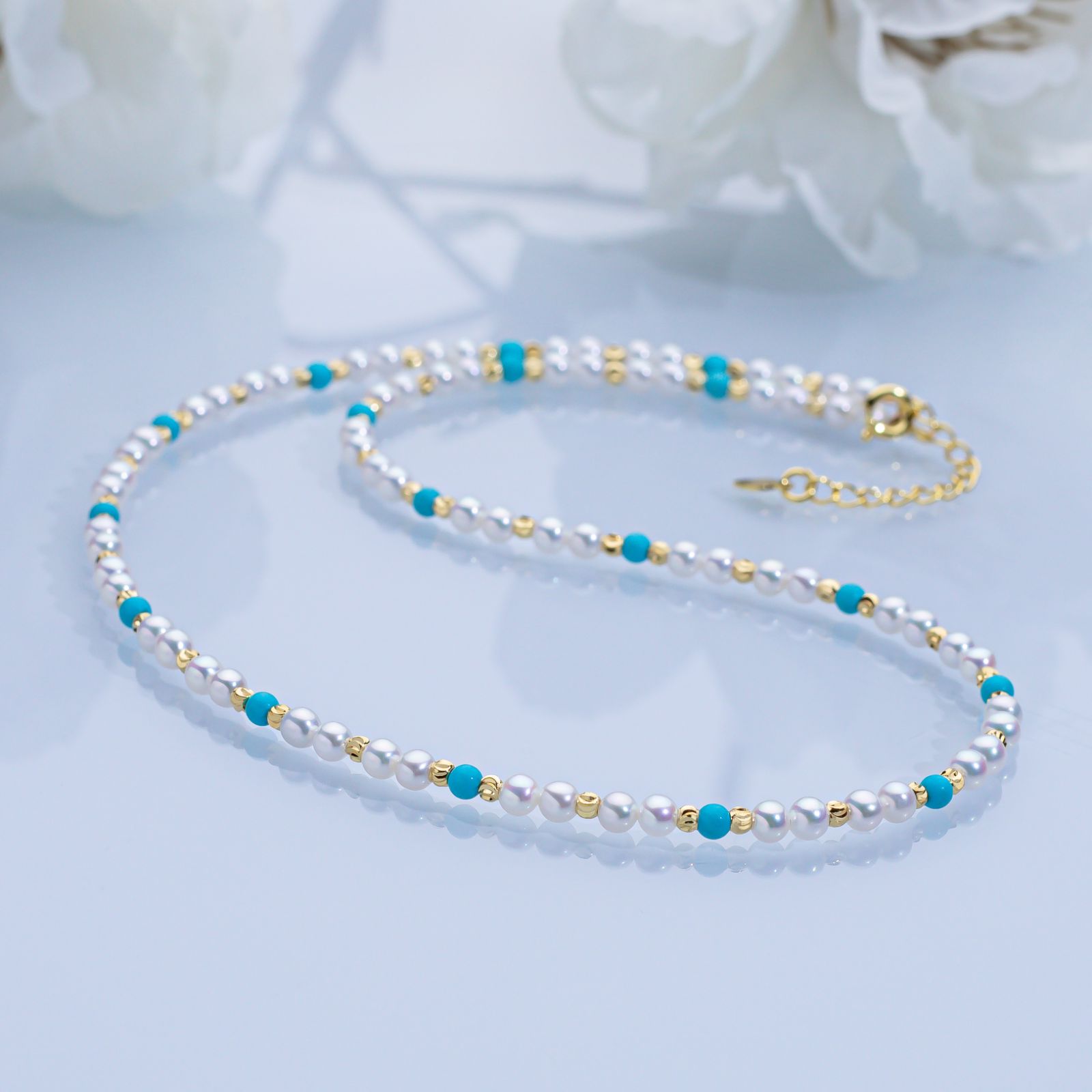 绿松baby珍珠项链  3-4mm  2607H00DY