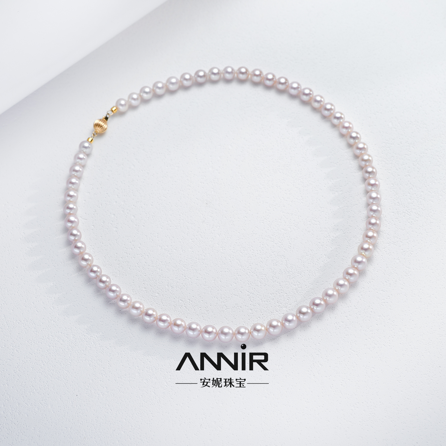 “小青鸾”无核项链 7-8mm 14K金 1519H00DY不含定位扣多样性发一